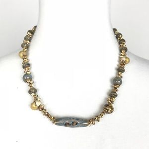 Handmade unique earthy beaded necklace